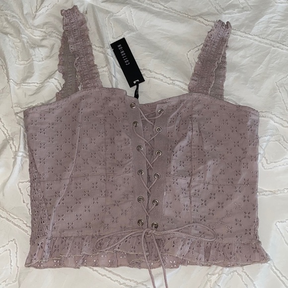 Cotton on lace-up tank - Picture 1 of 3